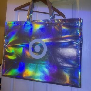 Target Holographic Rainbow Tote Bag